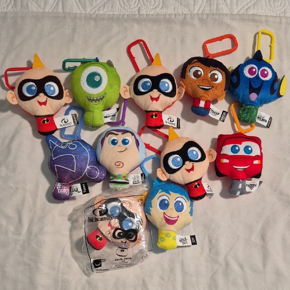2020 Disney McDonald’s Clip On Toys Set Of 11